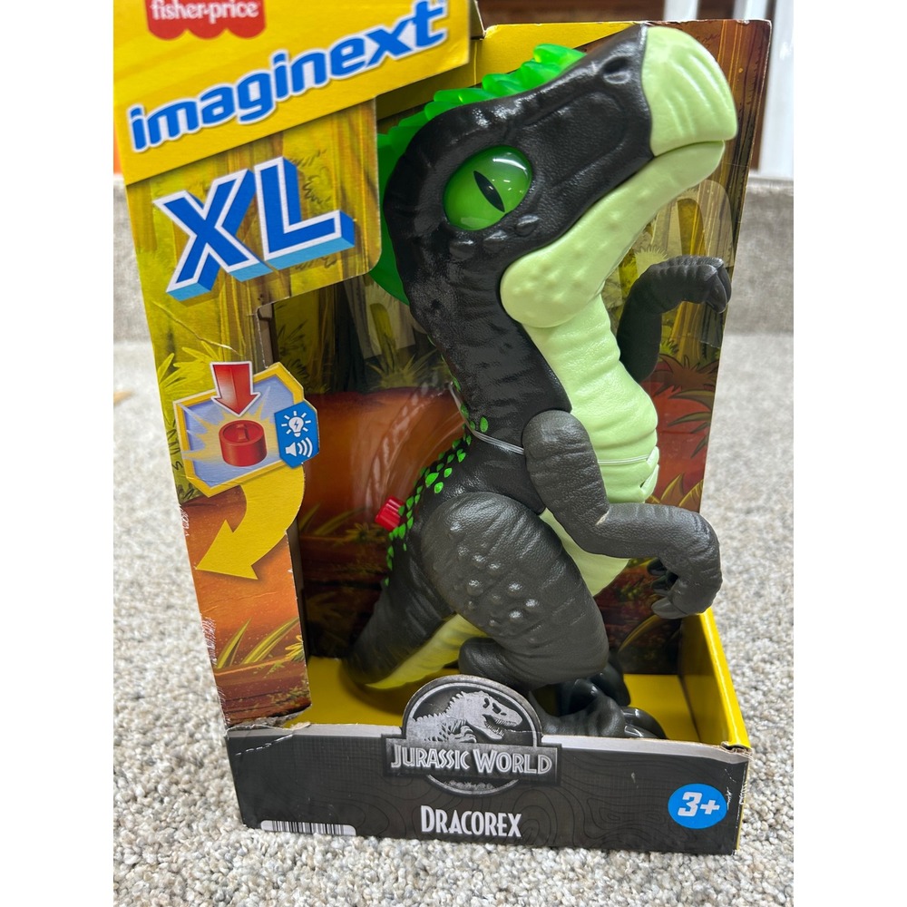 Fisher-Price Imaginext Jurassic World XL Dracorex Dinosaur Lights & Sounds HVY25